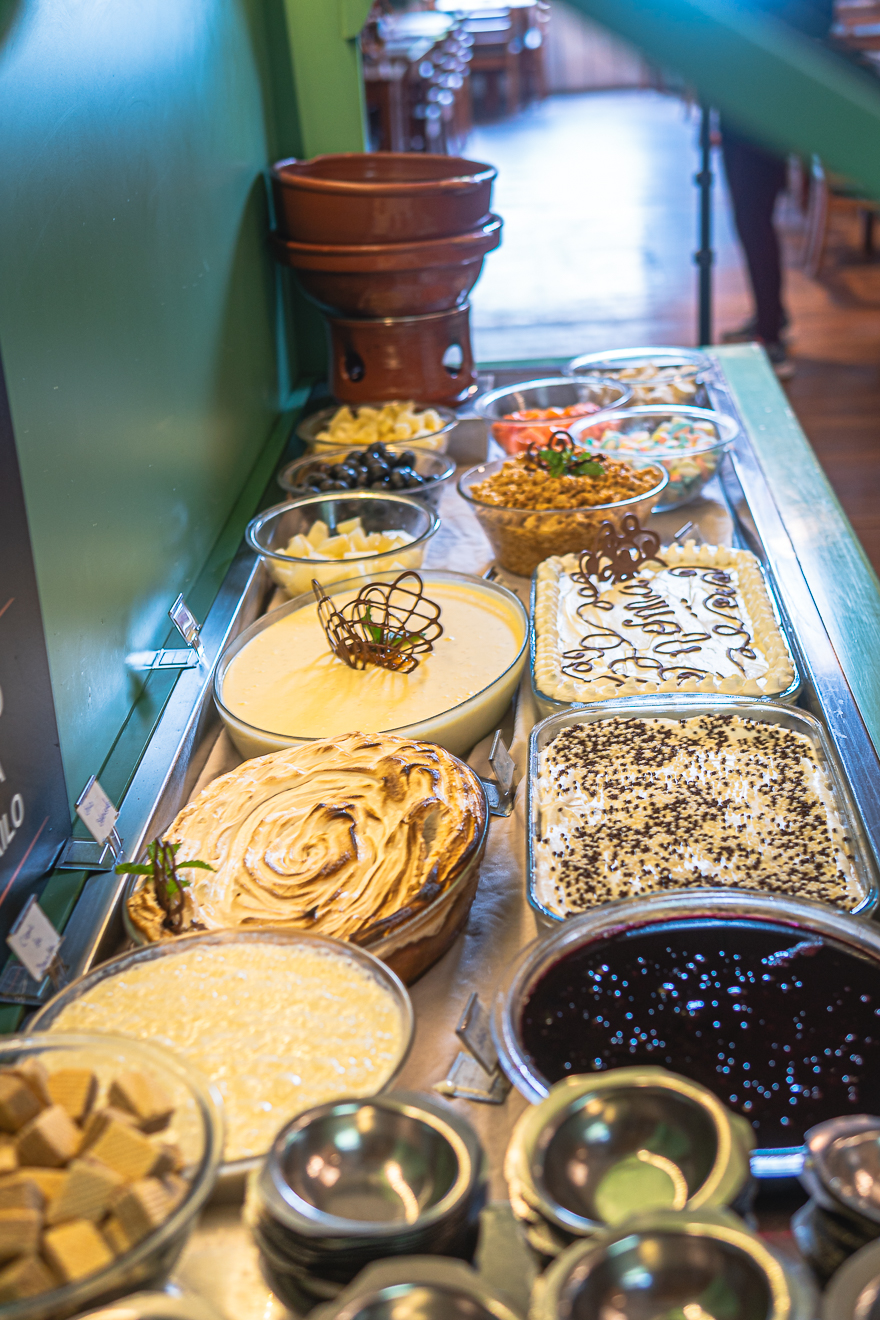 Sobremesas do buffet do Sabor da Nonna
